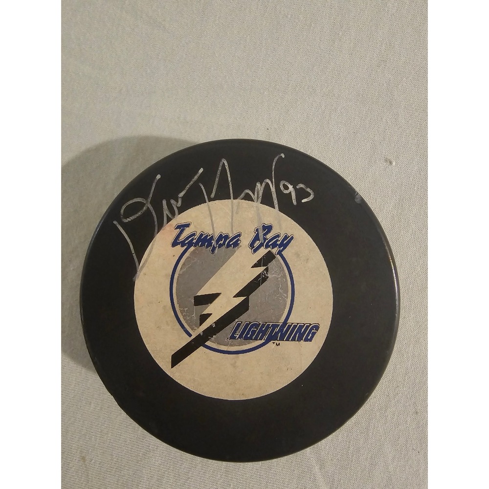 Tampa Bay Lightning Signed NHL Hockey Puck Trench Mfg 93‎ Daren Puppa Autograph - Picture 6 of 6